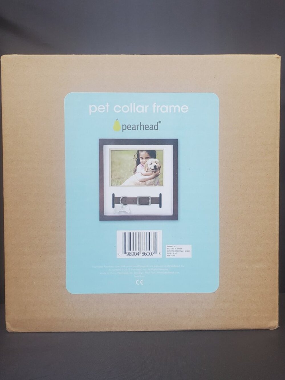 Pearhead Pet Collar Frame Keepsake Photo Memorial Shadowbox New In Box NIB